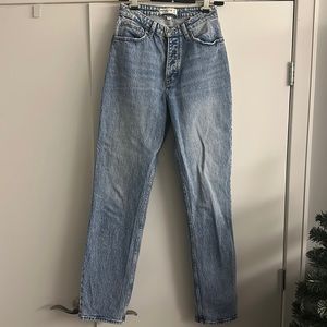 Abercrombie & Fitch Curve love the dad high rise jeans